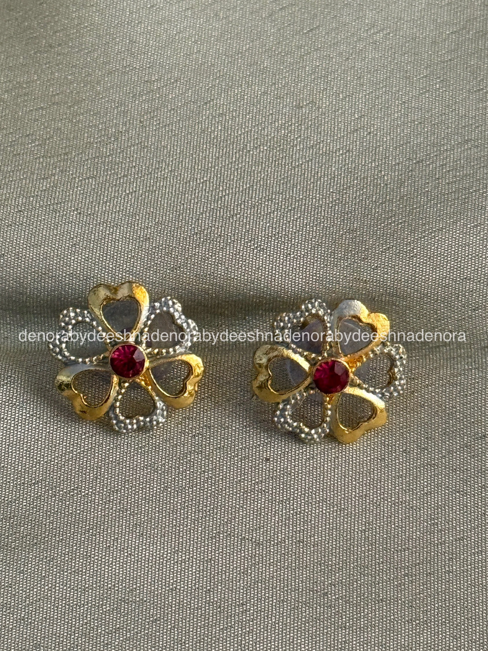 flower ear stud