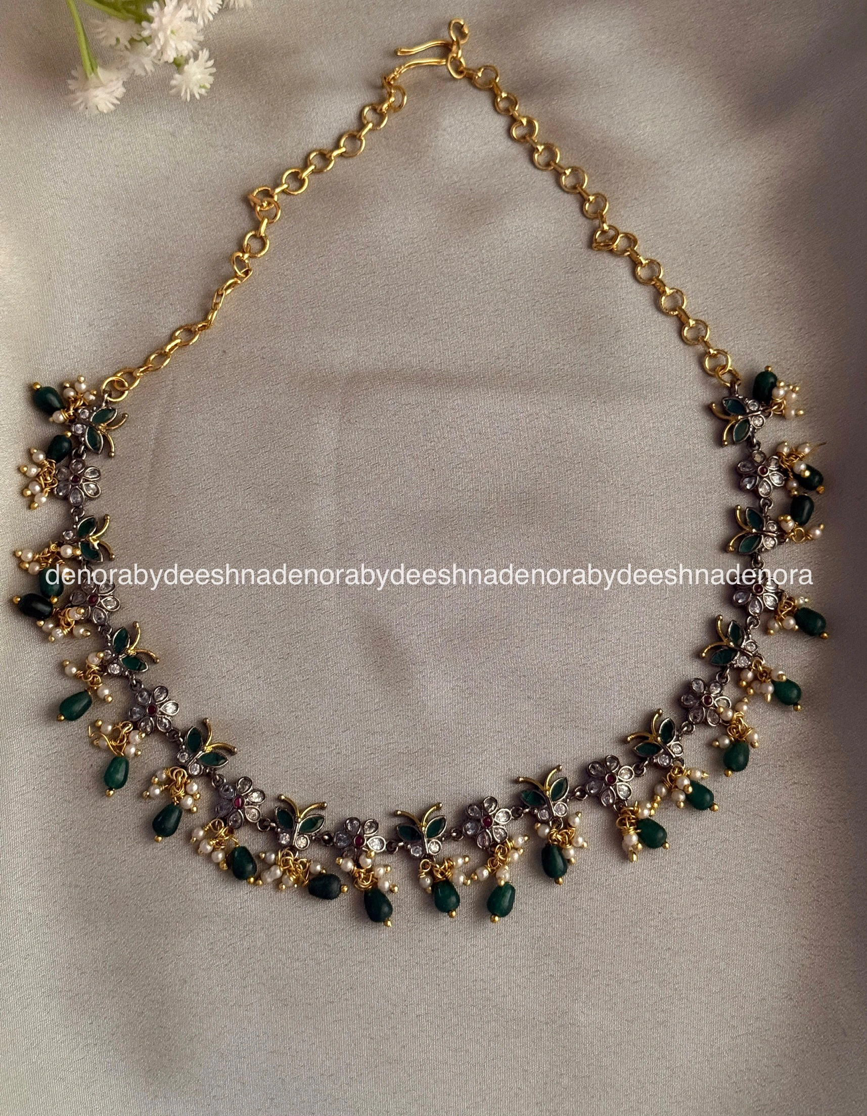 butterfly necklace set